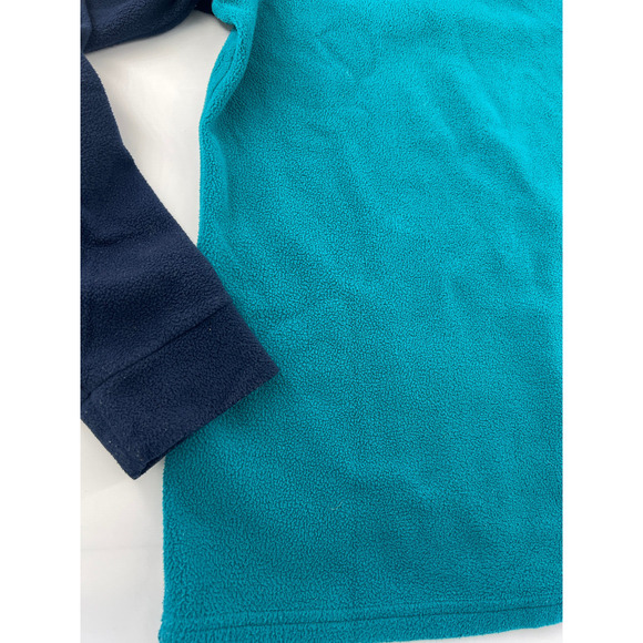 Patagonia Fleece Sweatshirt Womens Medium Blue Teal Pullover Long Sleeve Preppy - Picture 9 of 10